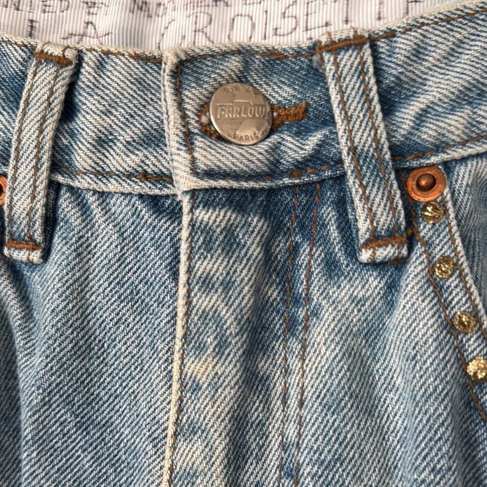 Vintage 90s Custom Farlow Paris Embellished Jeans - Picture 2 of 13